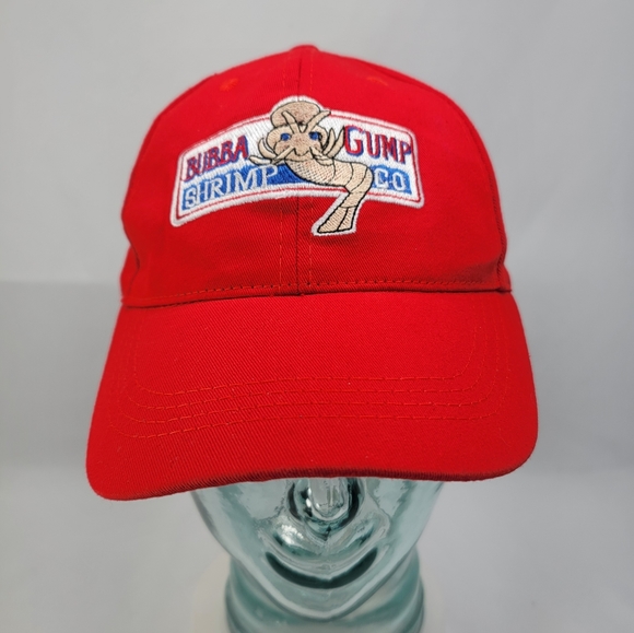 Bubba Gump Baseball Cap Shrimp Co.  Embroidered Adjustable Red Baseball Cap Hat - Picture 3 of 14